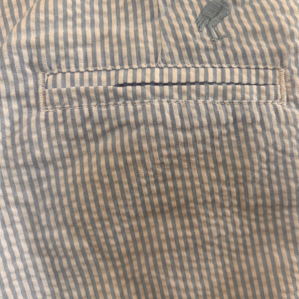 Beaufort Bonnet boys blue and white seersucker pants